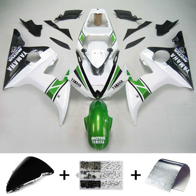 2005 Yamaha YZF 600 R6 Injection Fairing Kit Bodywork Plastic ABS #130