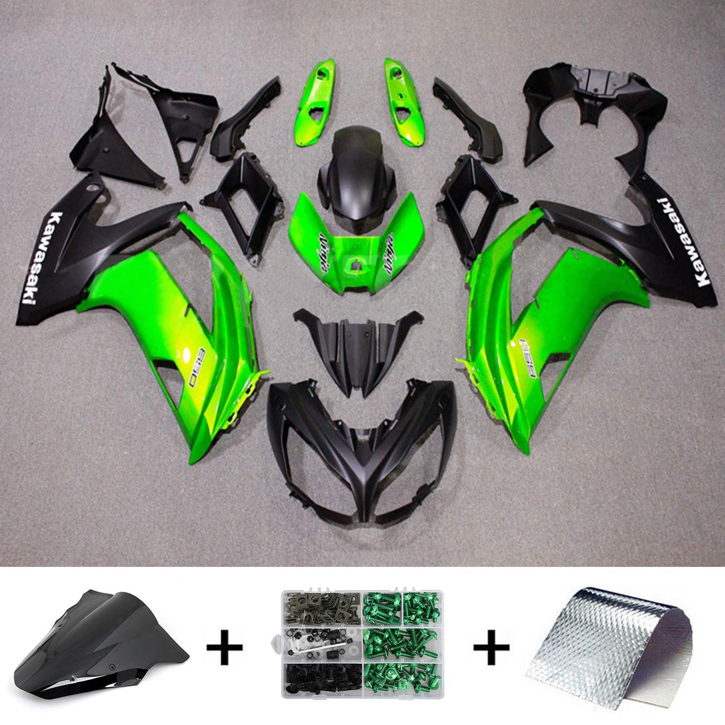 2012-2016 Kawasaki ER6F Ninja650 Amotopart Injection Fairing Kit Bodywork Plastic ABS #117