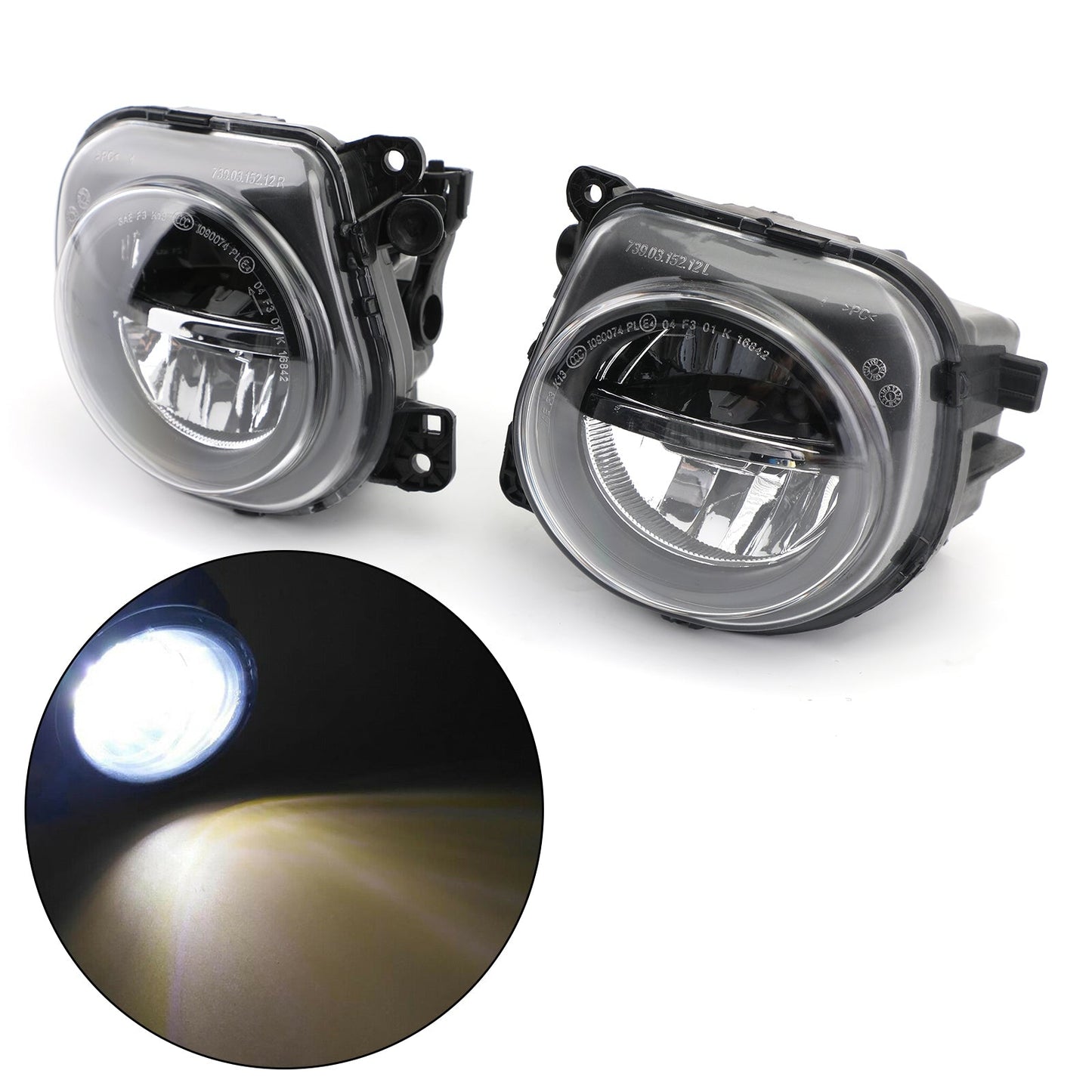 2014-2016 BMW 5 Series F10 F07 LCI CT Front LED Fog Lights Lamps Foglights Pair LH+RH