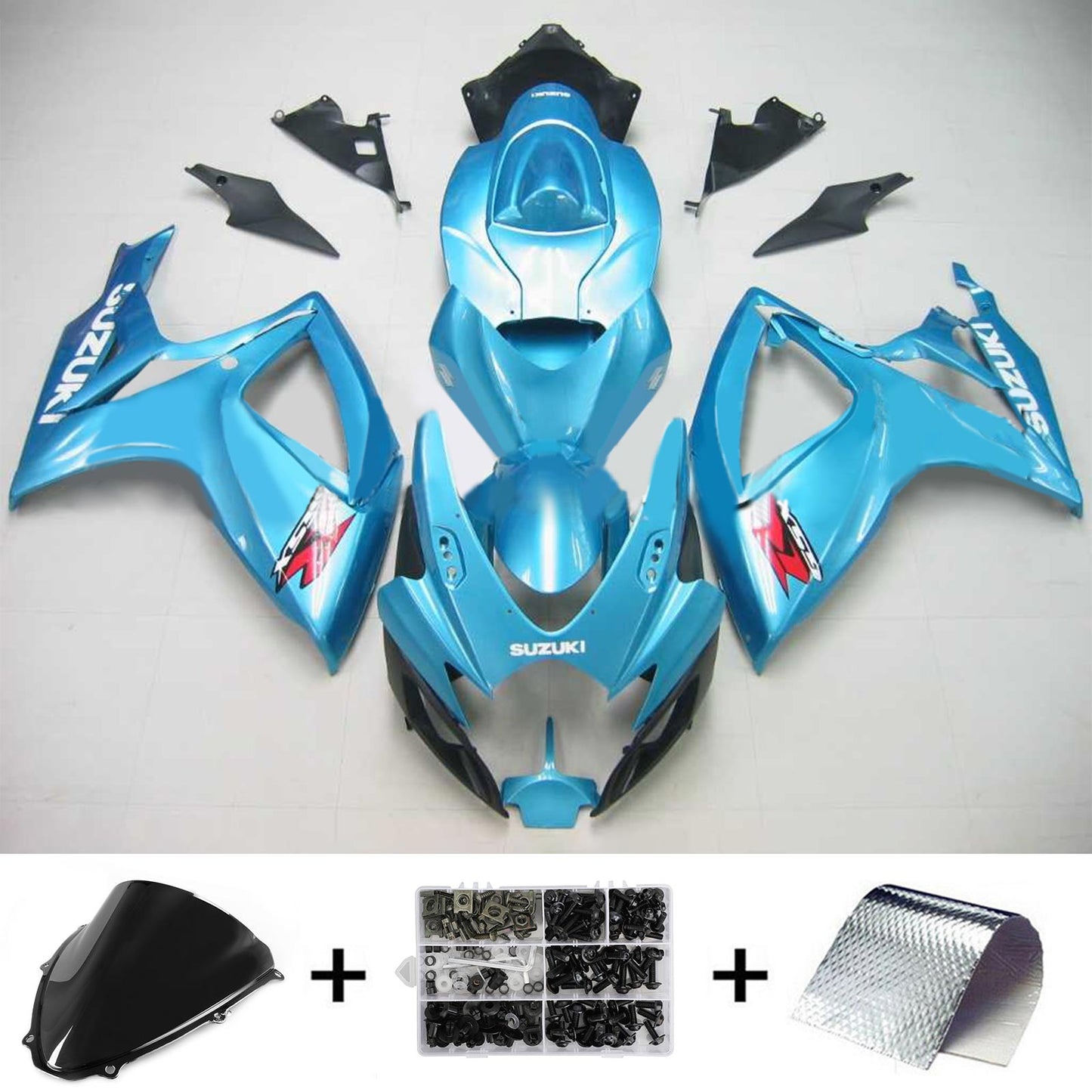 2006-2007 Suzuki GSXR 600/750 K6 Amotopart Injection Fairing Kit Bodywork Plastic ABS #129