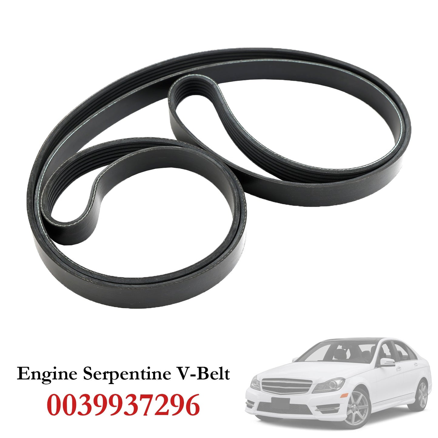 Engine Serpentine V-Belt 0039937296 For Mercedes-Benz C300 CL550 CLK350