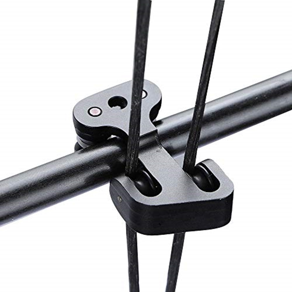 Aluminium Cable Slide Alloy Arrow Compound Bow String Splitter Roller Glide BLK