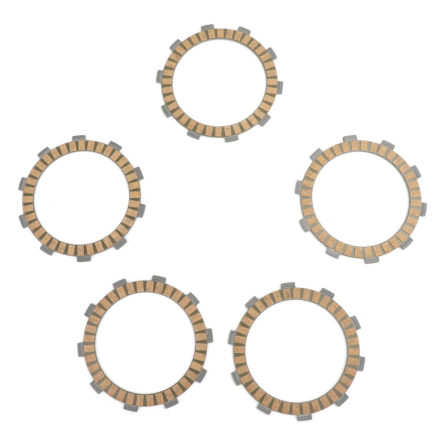 Clutch Plate Kit - Friction Plates For Yamaha SR185H/J TW200E TW200 TRAILWAY XT200J/K YZ100 E/F/G/H/K IT125 G/H/J TY125 TY175B/C YZ125X/C//F/G
