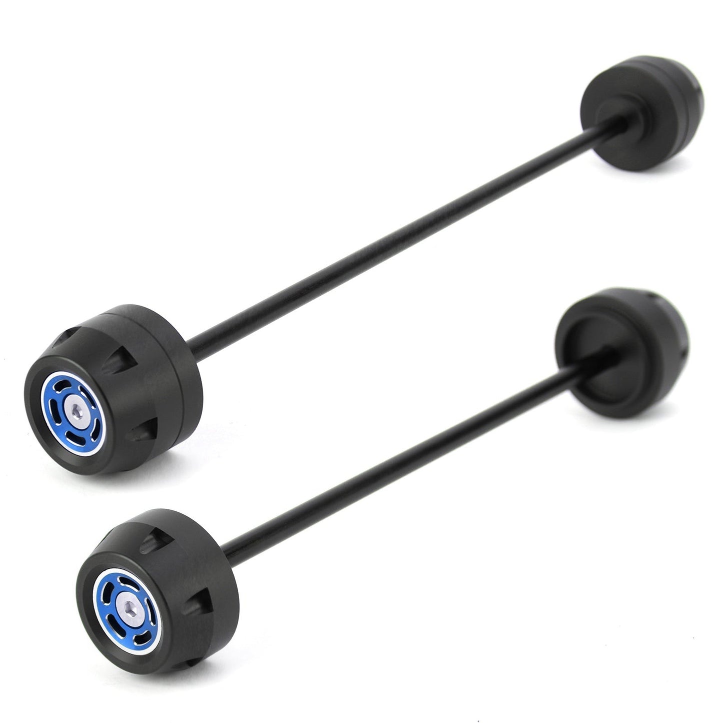 FRONT + REAR Axle Fork Wheel Slider Blue Fit for BMW F900 R / F900 XR 2020