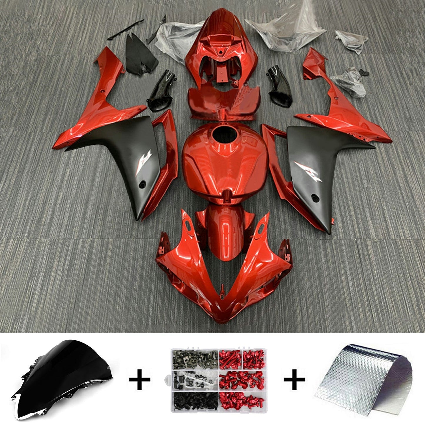 2007-2008 Yamaha YZF 1000 R1 Injection Fairing Kit Bodywork Plastic ABS#145