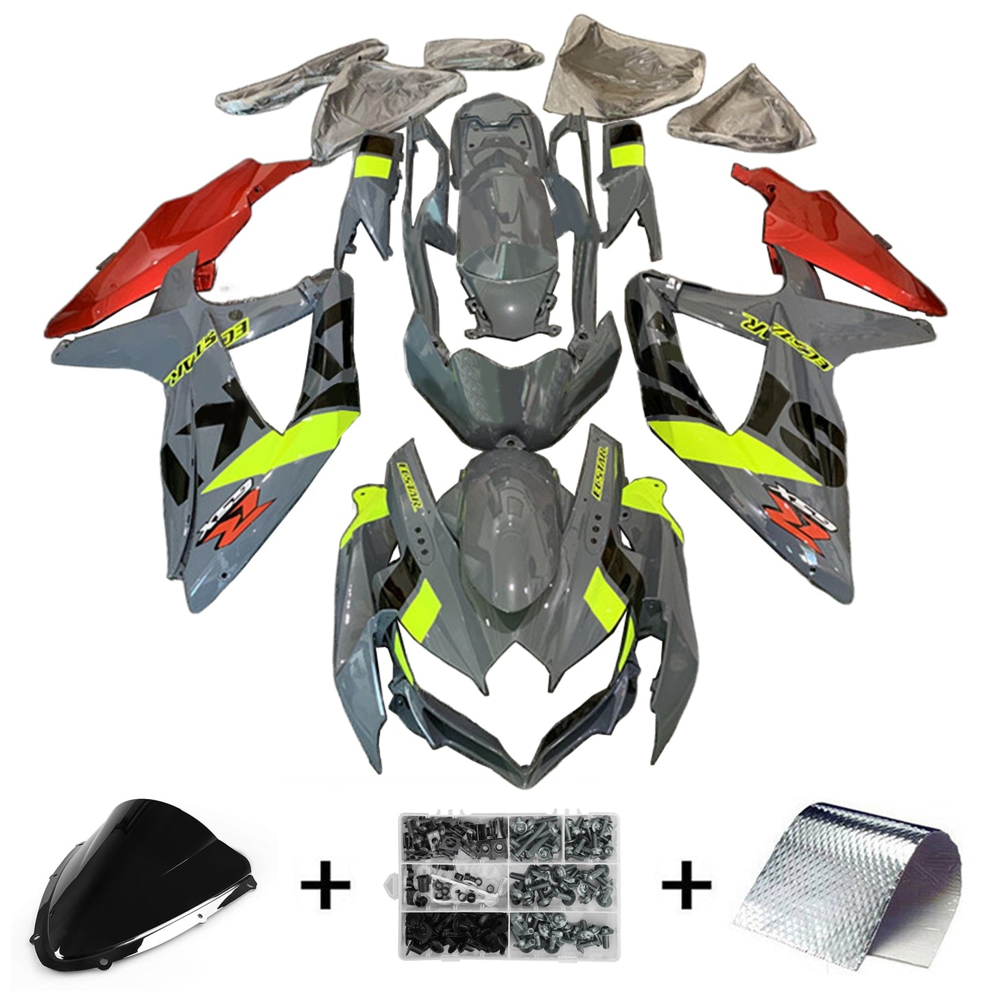 2008-2010 Suzuki GSXR 600/750 K8 Fairing Kit Bodywork Plastic ABS