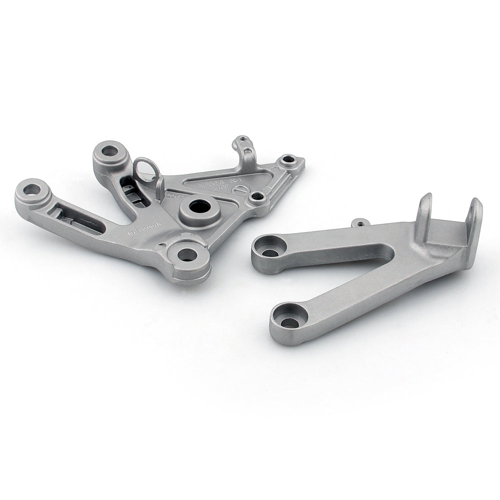 Front + Rear Foot Pegs Footrest Bracket Fit for Honda CBR 600 RR 2003 2004