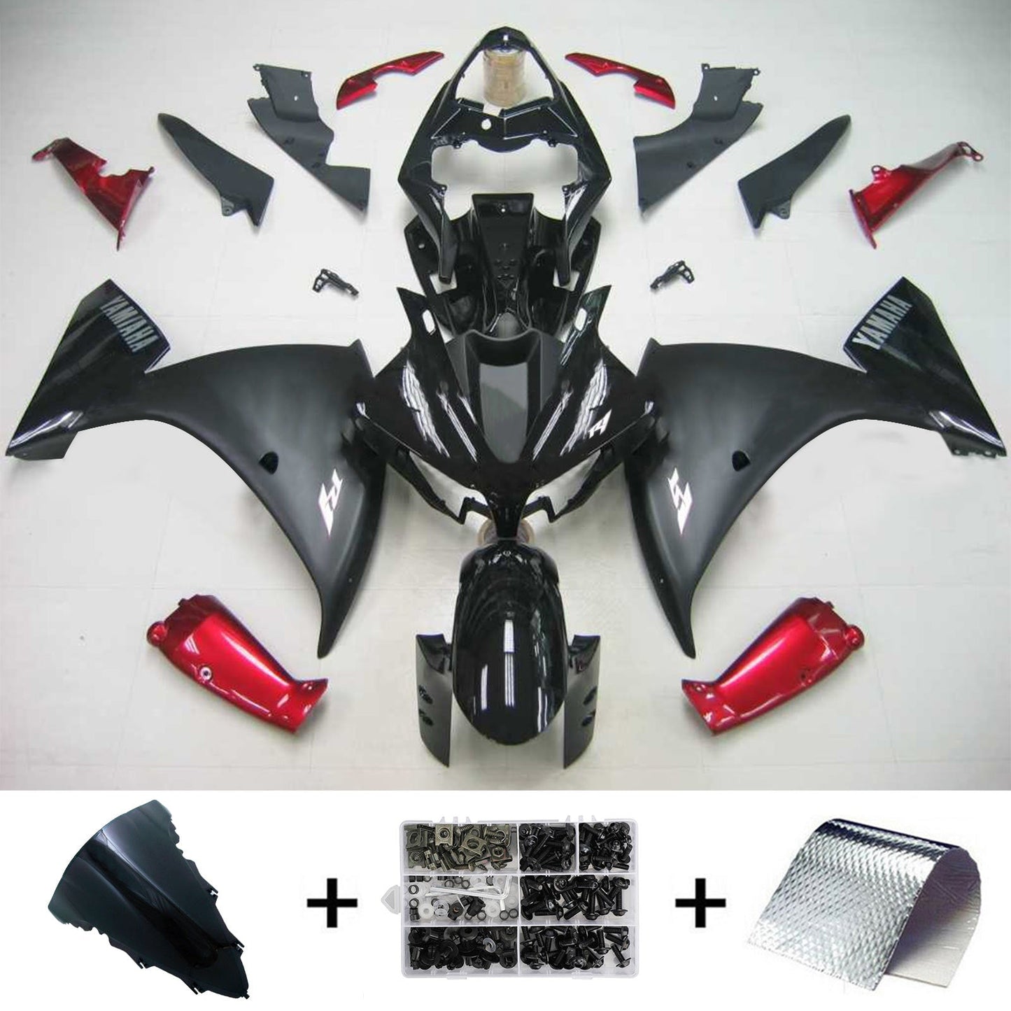 2012-2014 Yamaha YZF 1000 R1 Amotopart Injection Fairing Kit Bodywork Plastic ABS #110