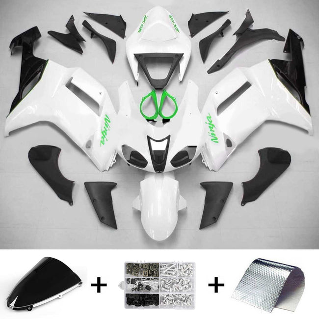 2007-2008 Kawasaki ZX6R 636 Amotopart Injection Fairing Kit Bodywork Plastic ABS #107