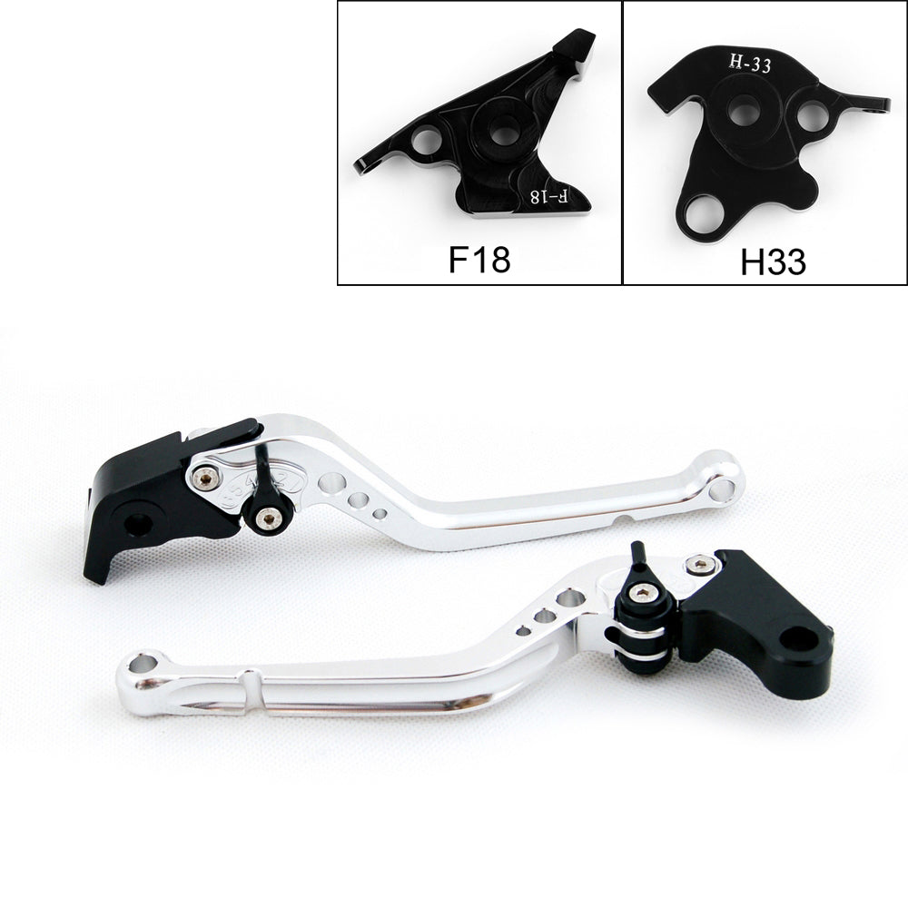 Long Brake Clutch Levers For Honda 10-13 CBF1000/A 13-15 CB1100/GIO Black