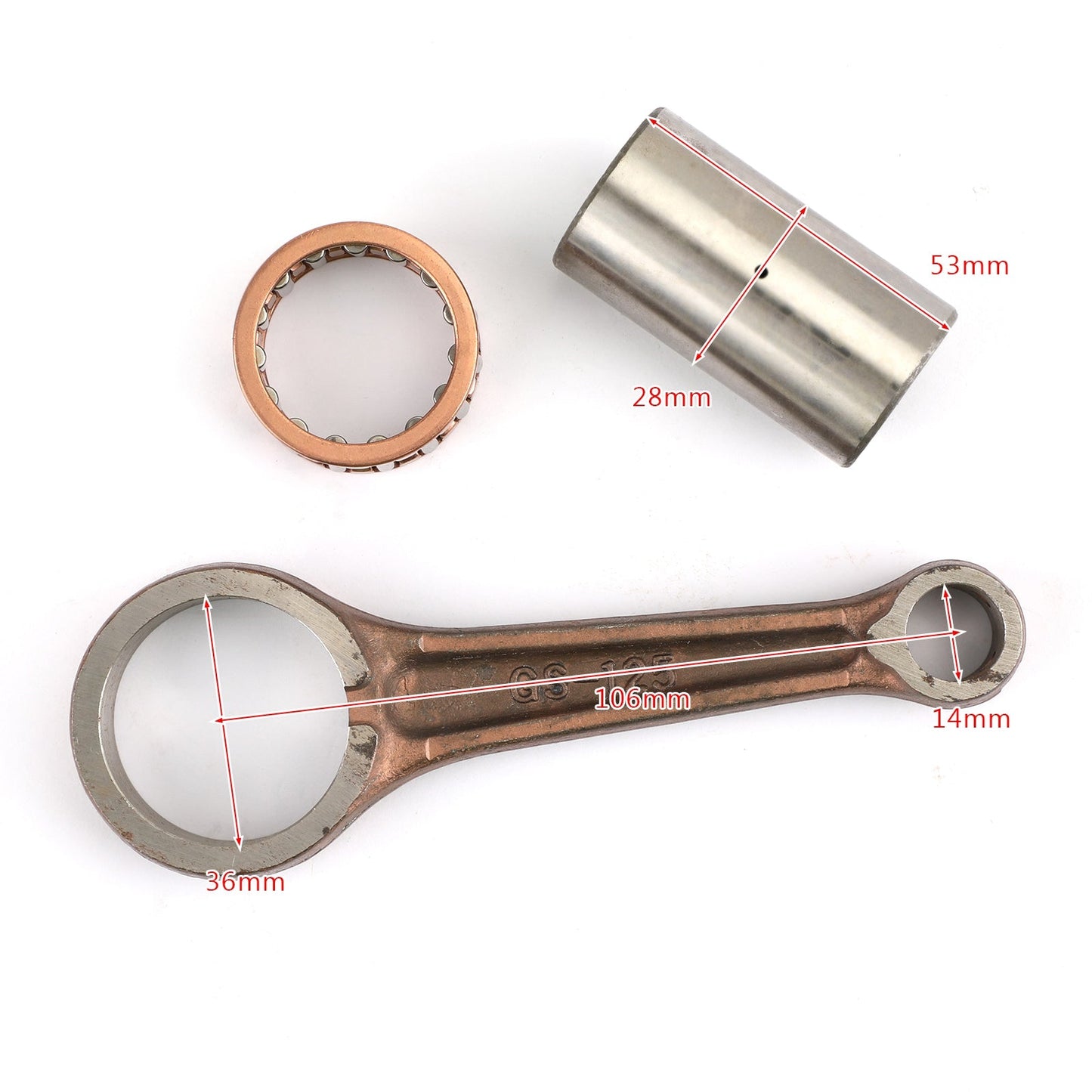 ENGINE Connecting Rod Kit For Suzuki GS125 GS125E GS125S 99-00 GN125 GN125E 82-01TU125 1999 GZ125 Marauder 98-07 DR125 82-88