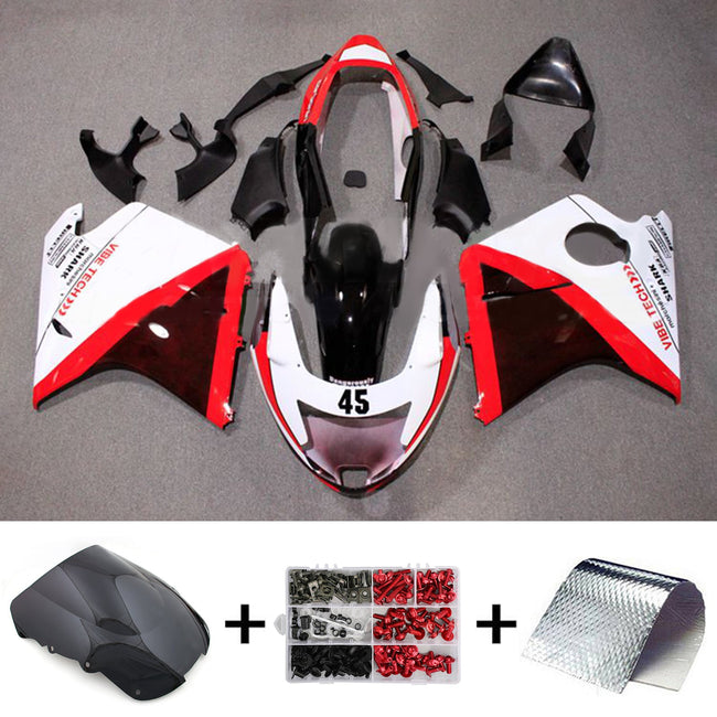 1996-2007 Honda CBR1100XX SuperBlackBird Injection Fairing Kit Bodywork ABS#127