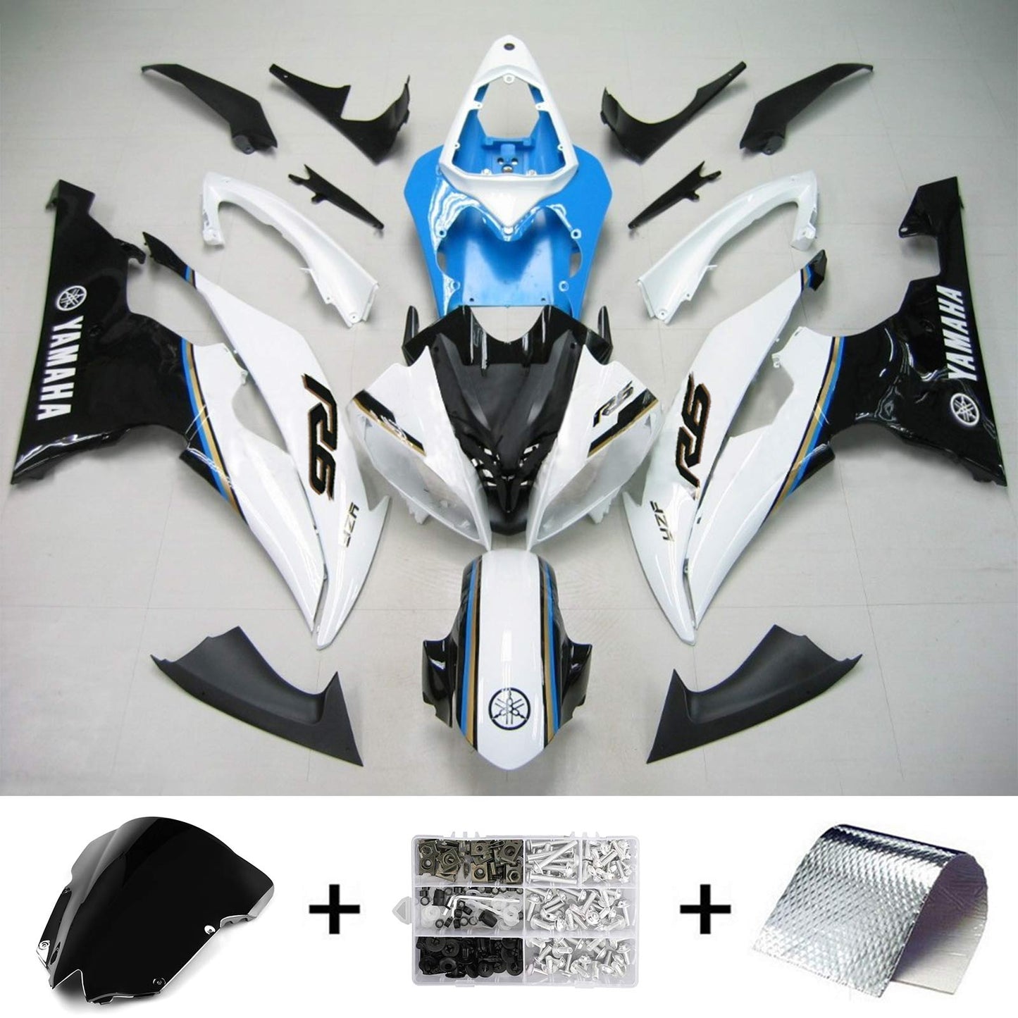 2008-2016 Yamaha YZF 600 R6 Injection Fairing Kit Bodywork Plastic ABS #151