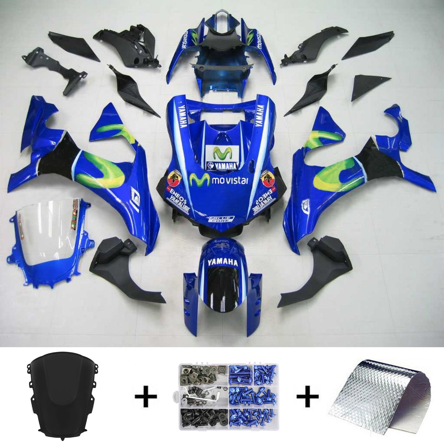 2020-2024 Yamaha YZF R1 Amotopart Injection Fairing Kit Bodywork Plastic ABS #101