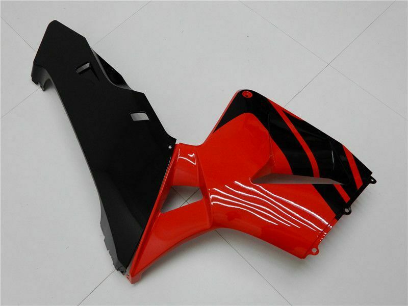 2005-2006 Honda CBR600RR Black Red Fairing Kit by Amotopart Fairings