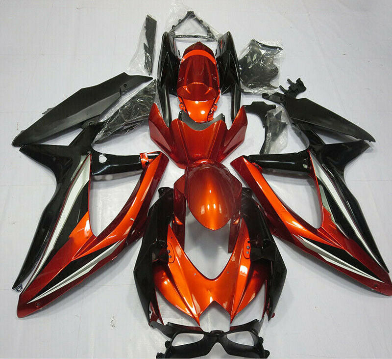 2008-2010 Suzuki GSXR600/750 Amotopart Fairing Orange Kit