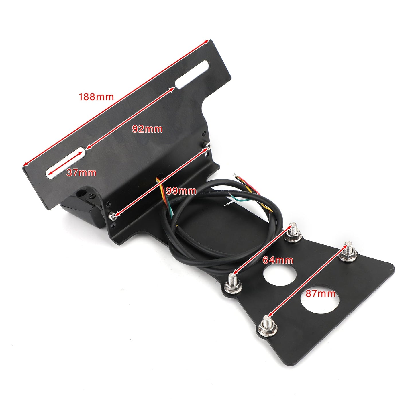 License Plate Bracket with Taillight For Yamaha XSR900 2014-2020 BLK