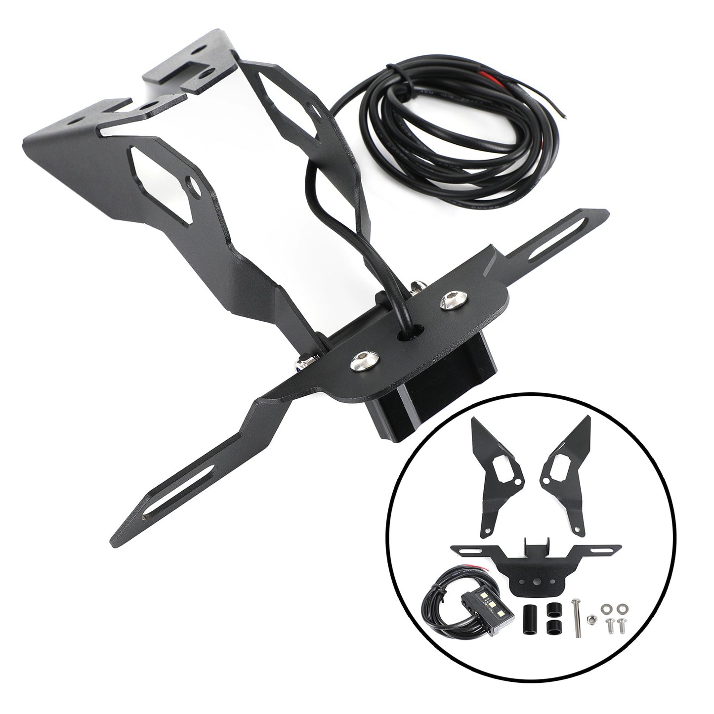License Plate Holder Frame Bracket fit for Kawasaki Ninja400 Z400 2018-2020