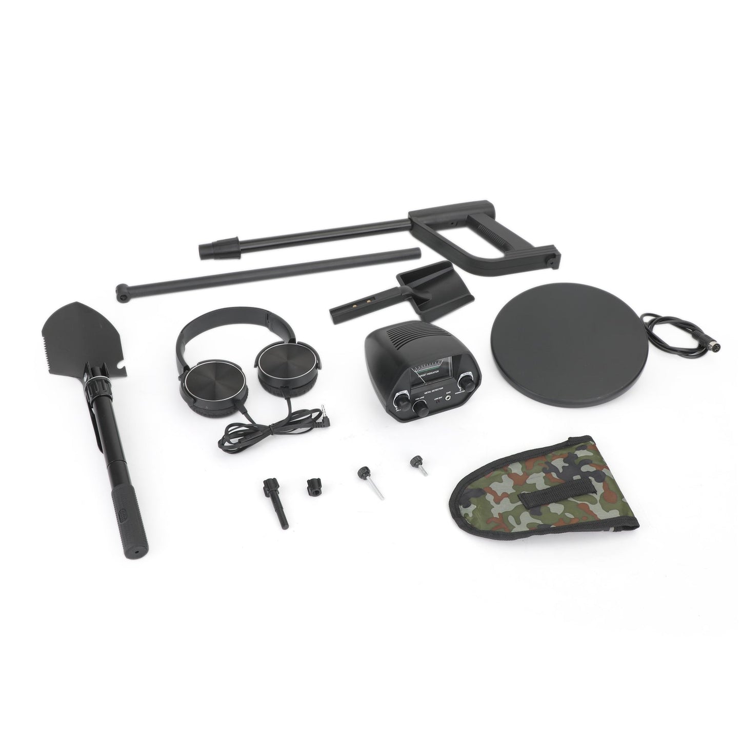 7.8" Hunter Deep Sensitive Metal Detector + Shovel + Earphone Waterproof