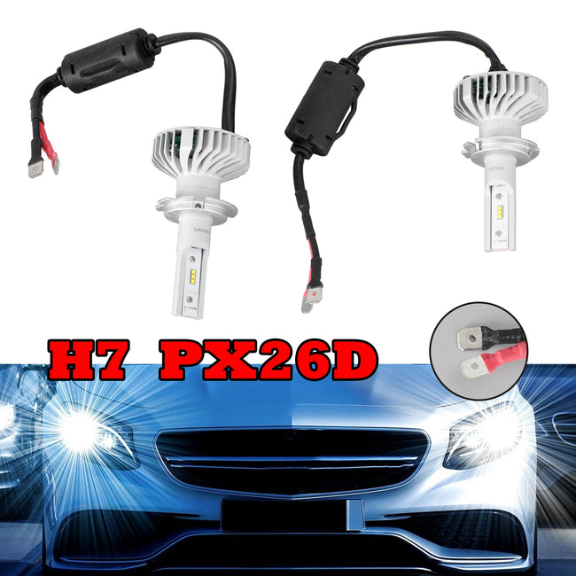 For Philips Ultinon LED-HL H7 6000K 12V14W White +160% Brighter For Ford