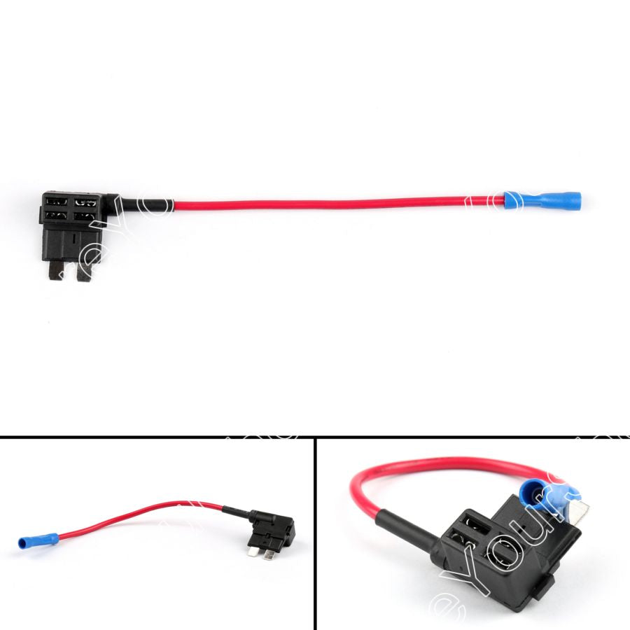 1Pcs Piggy Car Add Circuit ACU Back Pluggable Tap Standard Blade Fuse Holder