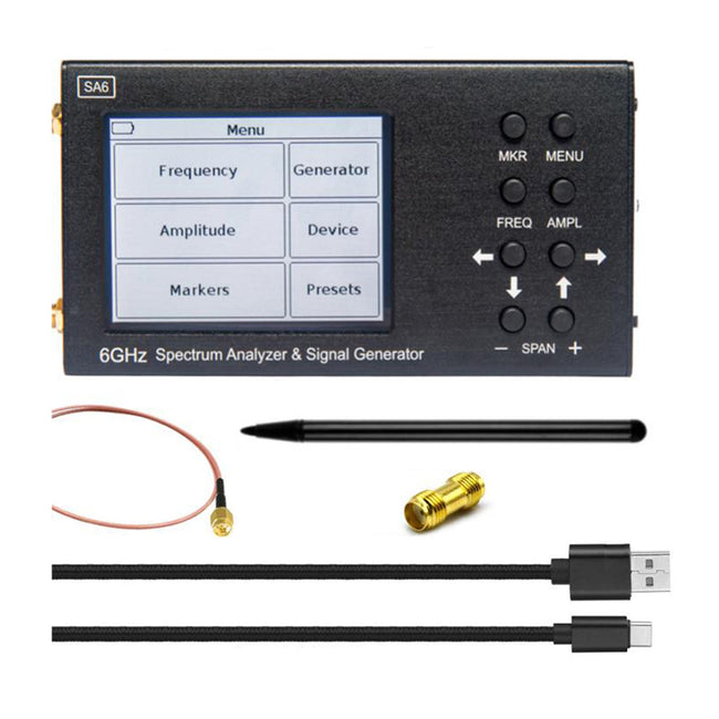Spectrum Analyzer Signal Generator Wi-Fi 2G 4G LTE CDMA GSM GPRS SA6 6GHz
