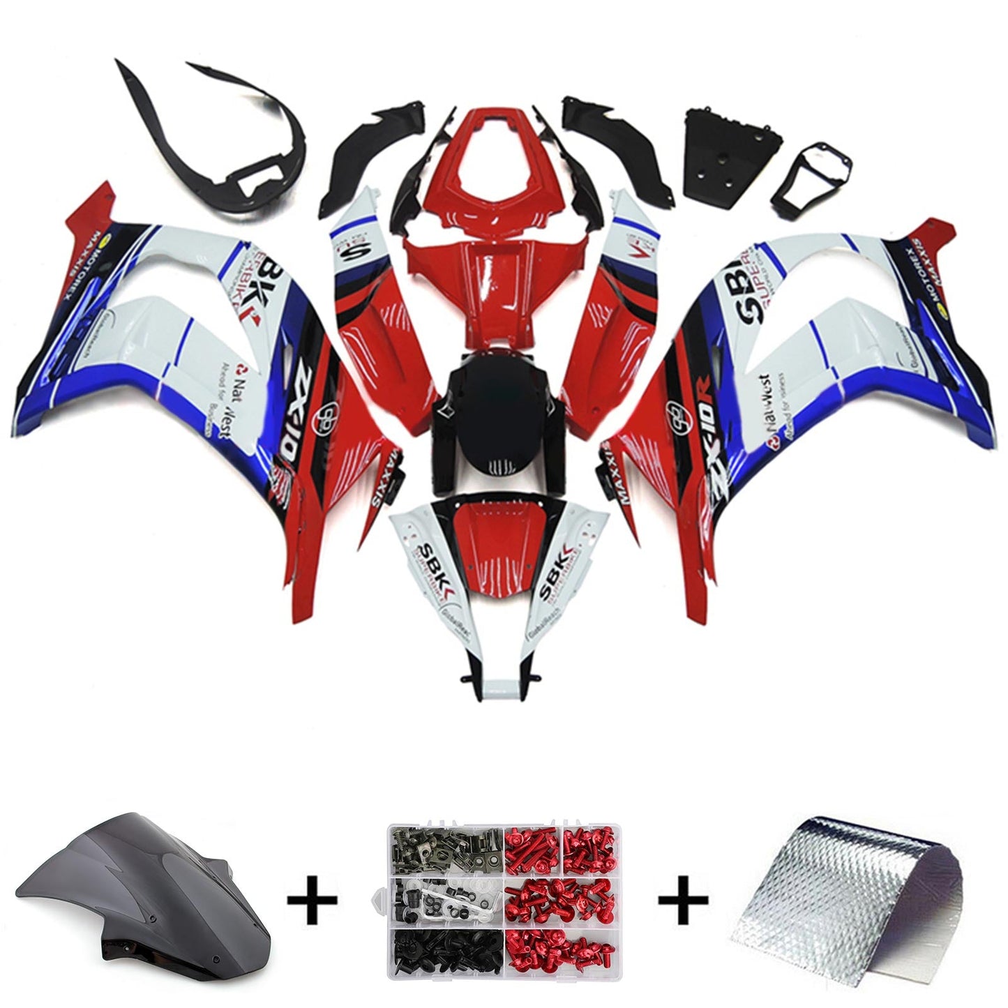 2011-2015 Kawasaki ZX10R Fairing Kit Bodywork Plastic ABS