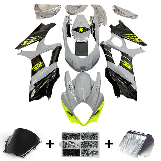 2007-2008 Suzuki GSXR1000 K7 Fairing Kit Bodywork Plastic ABS