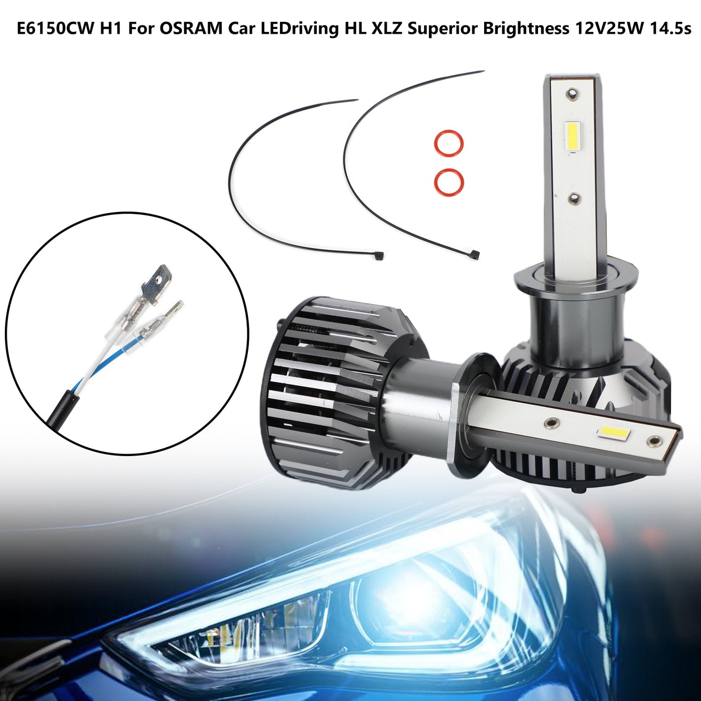 E6150CW H1 For OSRAM Car LEDriving HL XLZ Superior Brightness 12V25W 14.5s