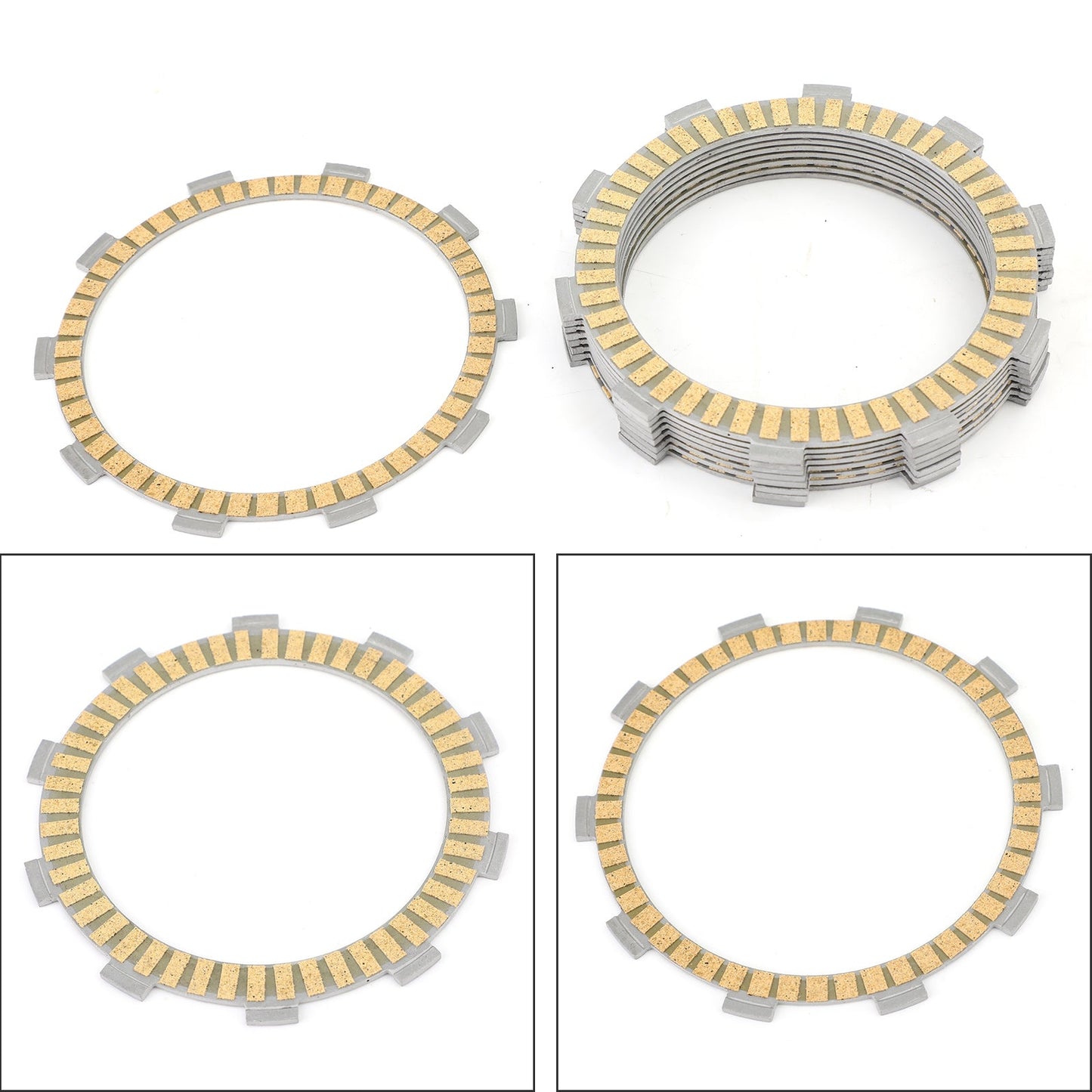 Clutch Plate Kit - Friction Plates For Suzuki GSXR600 Honda CBR CBF 600 VFR 700 750 800 Triumph TT600 Daytona 600 675