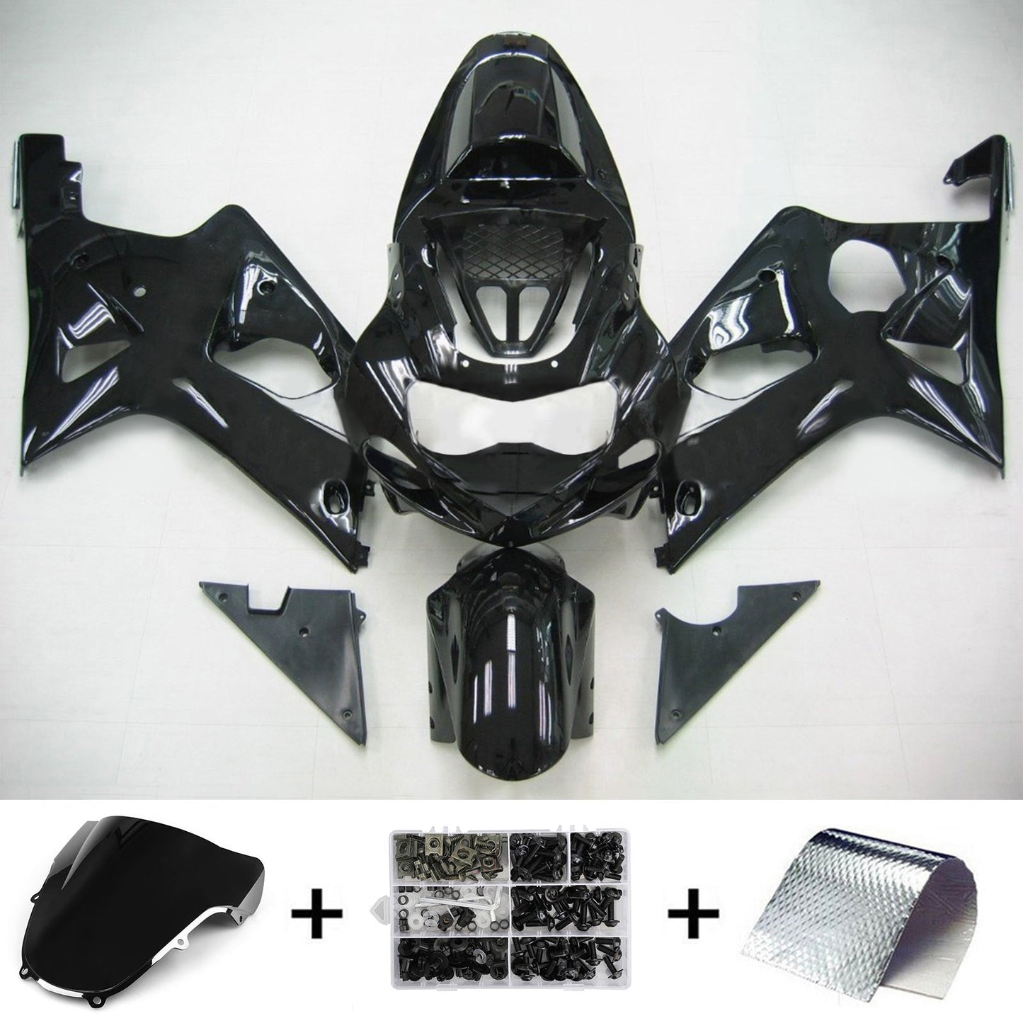 2000-2002 Suzuki GSXR1000 K1 K2 Amotopart Injection Fairing Kit Bodywork Plastic ABS #103