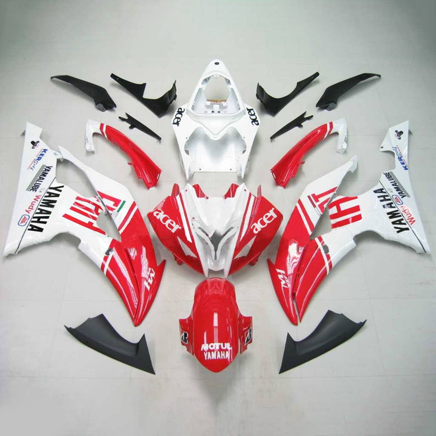 2008-2016 Yamaha YZF 600 R6 Amotopart Injection Fairing Kit Bodywork Plastic ABS #142