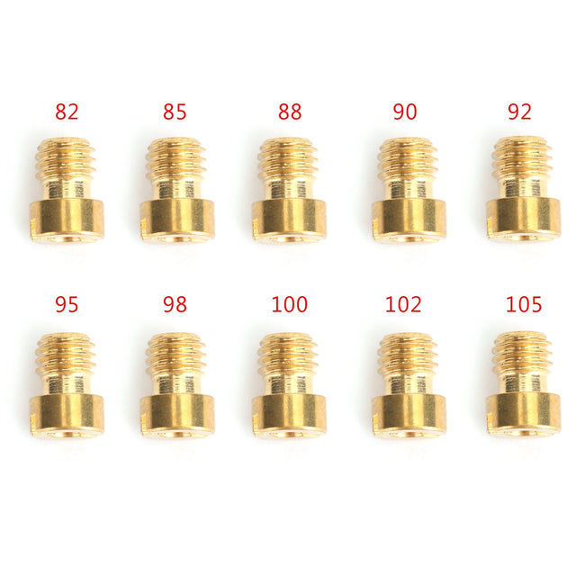 10/set Round Head Main Jet 4mm GY6 50cc 139QMB Scooter Moped Keihin Carb 82-105