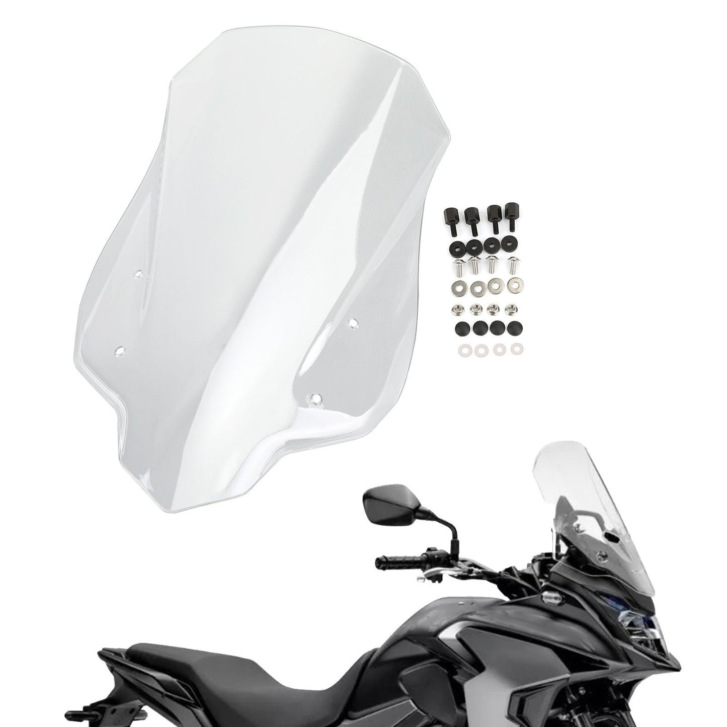 ABS Plastic Motorcycle Windshield Windscreen for Honda CB500X 2016-2019