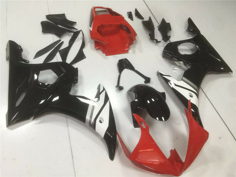 2003-2004 Yamaha YZF R6 Amotopart Fairing Red White Kit