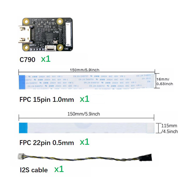 HDMI to CSI-2 C790 Module HDMI IN to CSI C0779 Expansion Board Pikvm