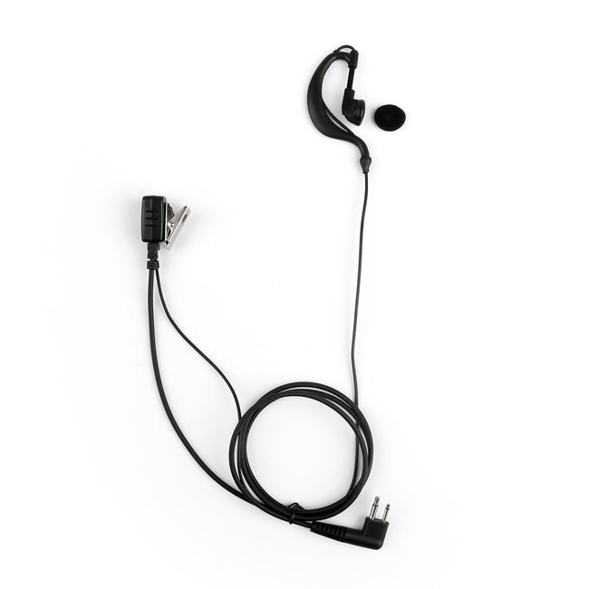 1x Security G-Shape Headset Earpiece 2 Pin Mic Motorola Radio For CP040 GP300