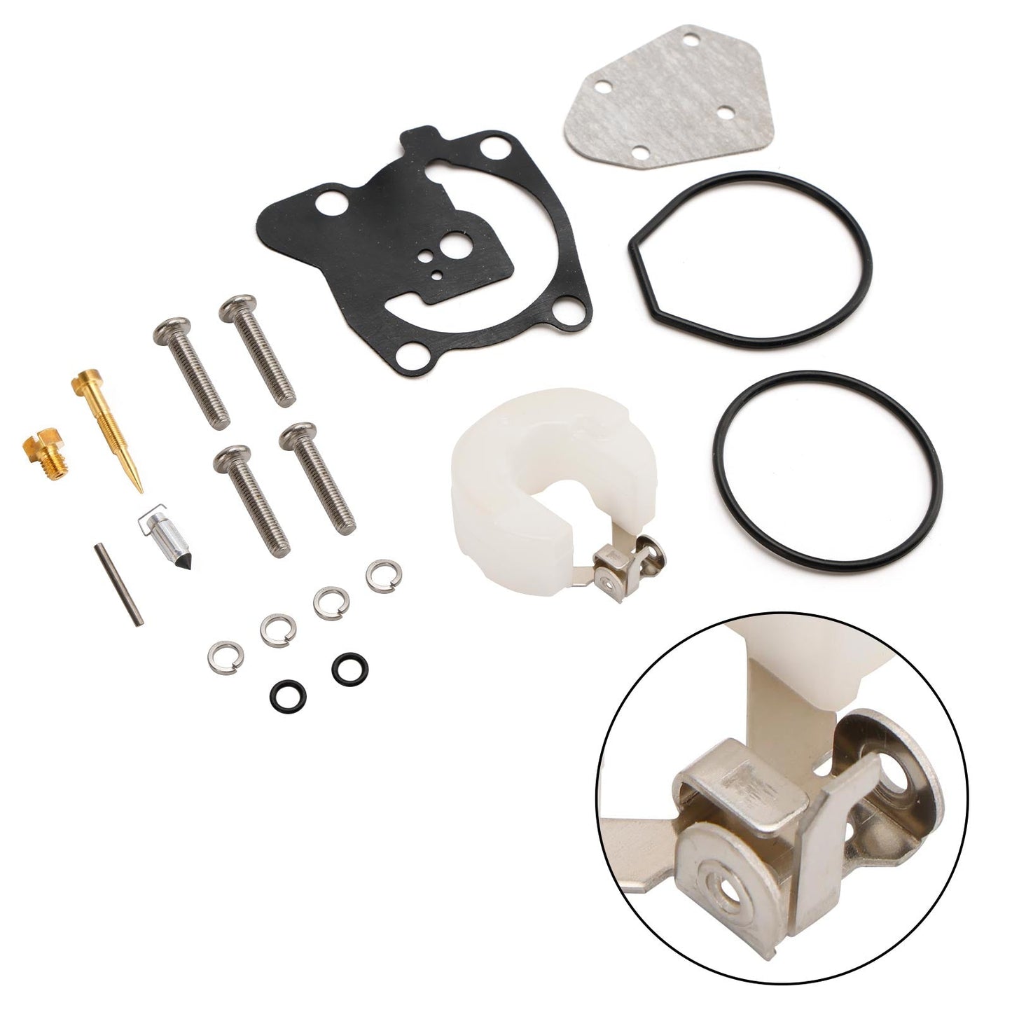 Carburetor Carb Rebuild Kit fit for Yamaha 2 Stroke 40HP E40X Outboard Motor