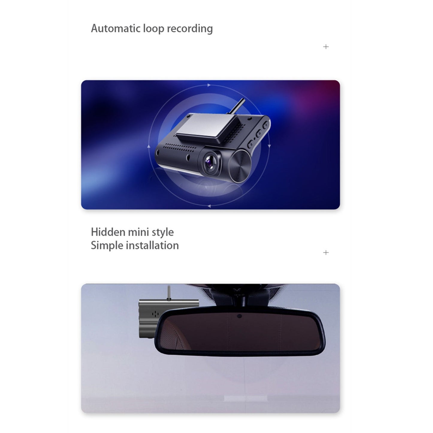 1080P Dash Cam Wifi App Video DVR Recorder Driving Hidden Camera Night Vision