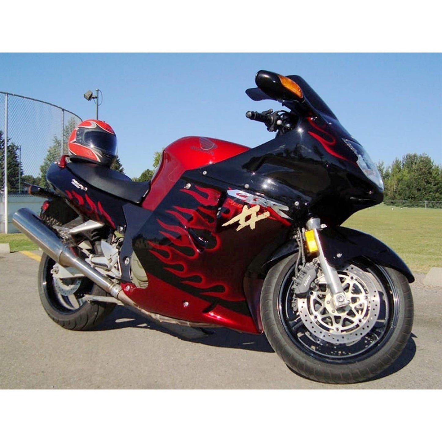 1996-2007 Honda CBR1100XX SuperBlackBird Amotopart Injection Fairing Kit Bodywork ABS #102