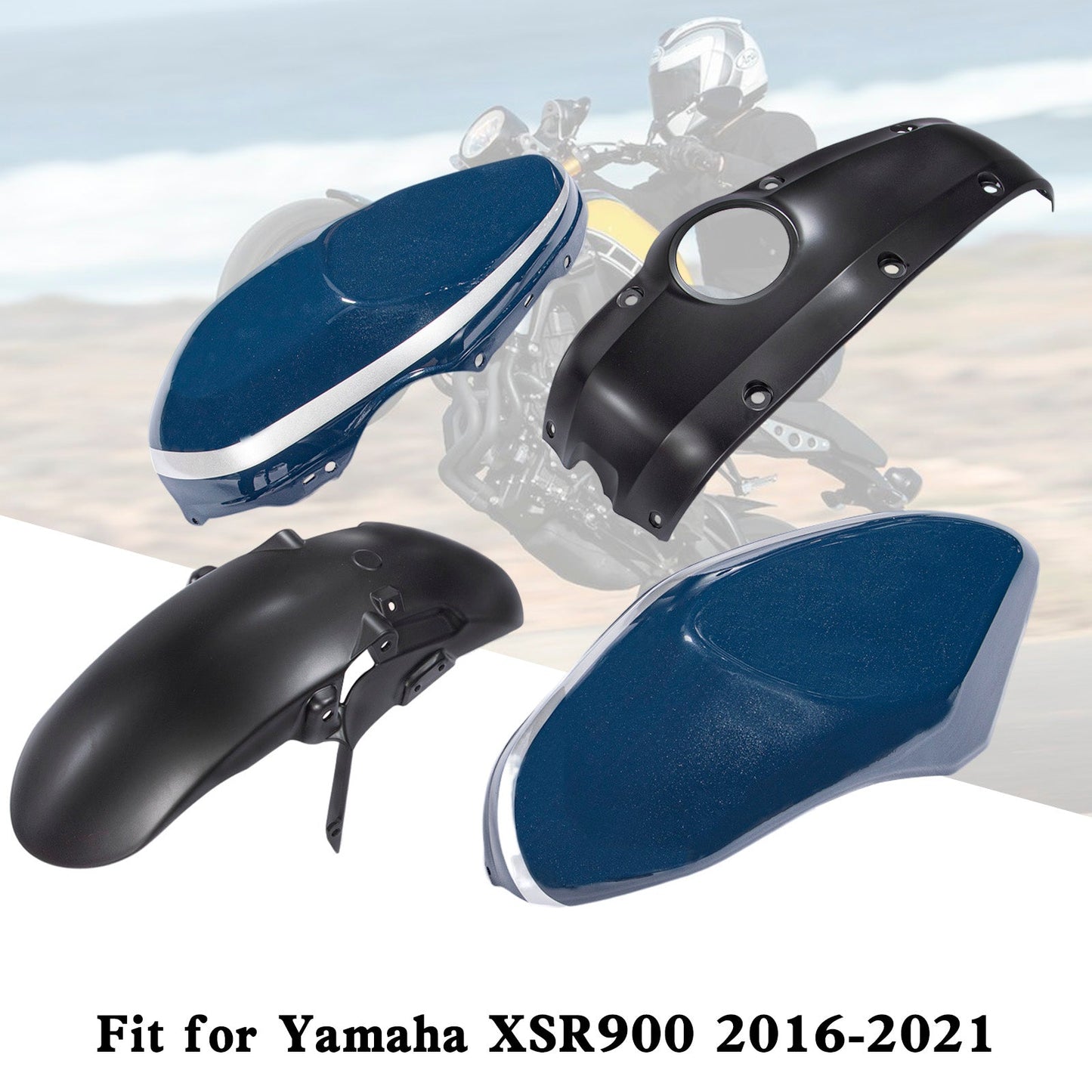 2016-2021 Yamaha XSR900 Injection ABS Plastic Bodywork Fairing Kit 001#