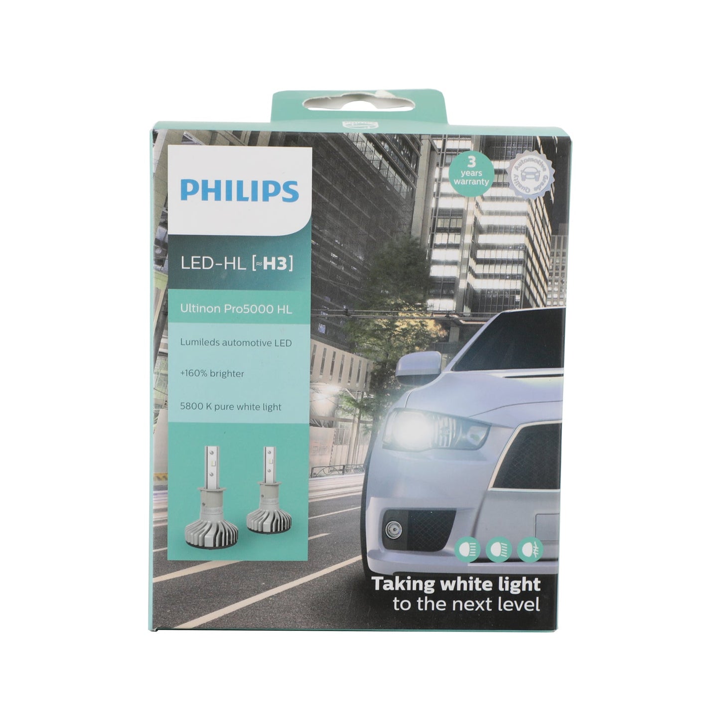 For Philips 11336U50CWX2 Ultinon Pro5000HL LED Headlight H3 15W +160% 5800K