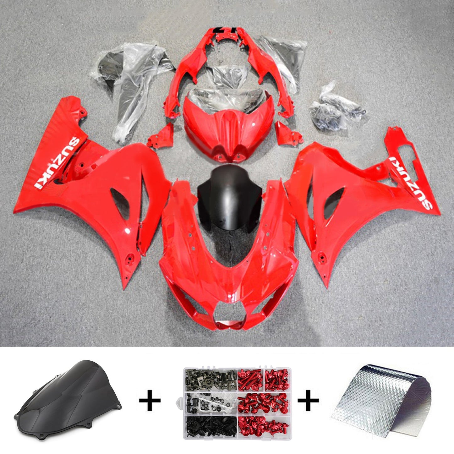 2017-2024 Suzuki GSXR1000 K17 Injection Fairing Kit Bodywork Plastic ABS #101