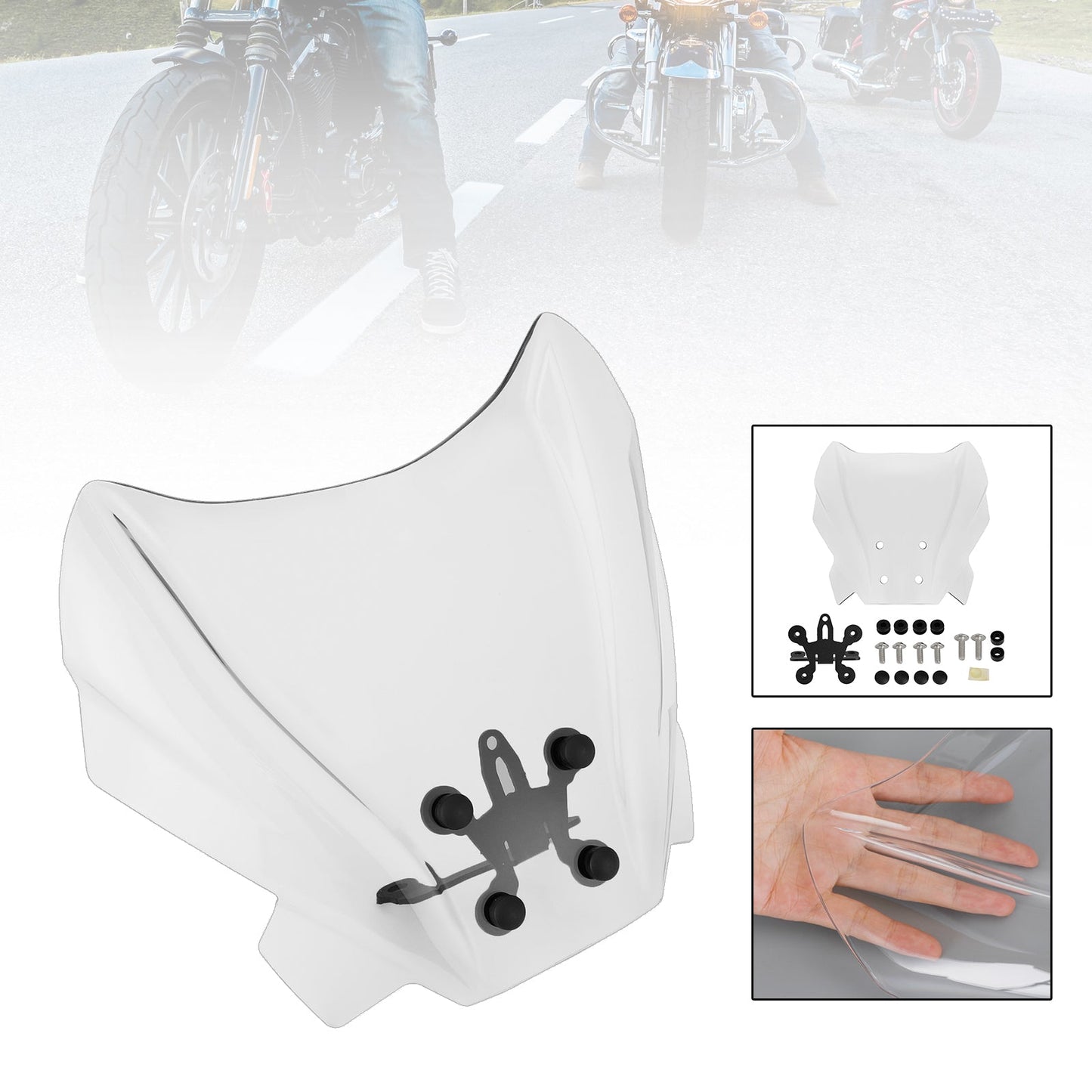 ABS Motorcycle Windshield WindScreen fit for Benelli 502 C 2019-2021