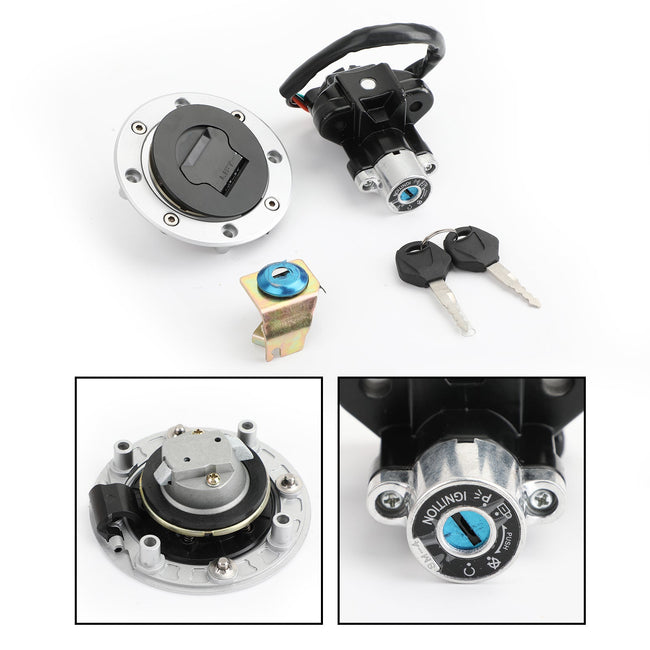 Ignition Switch Fuel Gas Cap Lock Keys For Suzuki V-Strom DL650 DL1000 02-12