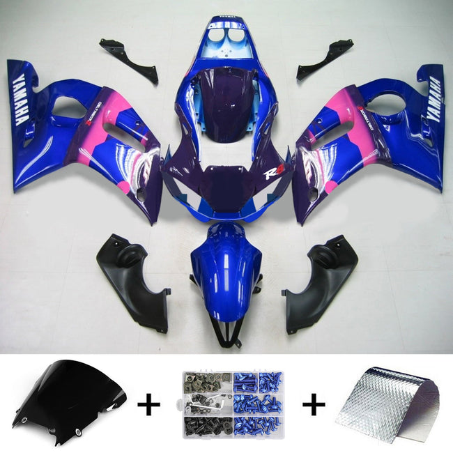 1998-2002 Yamaha YZF 600 R6 Injection Fairing Kit Bodywork Plastic ABS #129