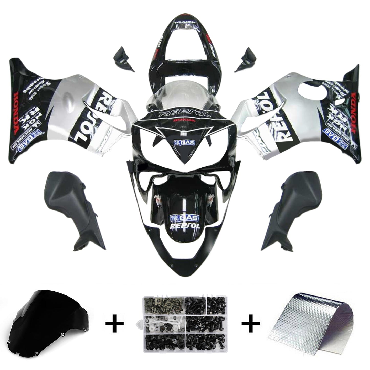 2001-2003 Honda CBR600 F4i Injection Fairing Kit Bodywork Plastic ABS #107