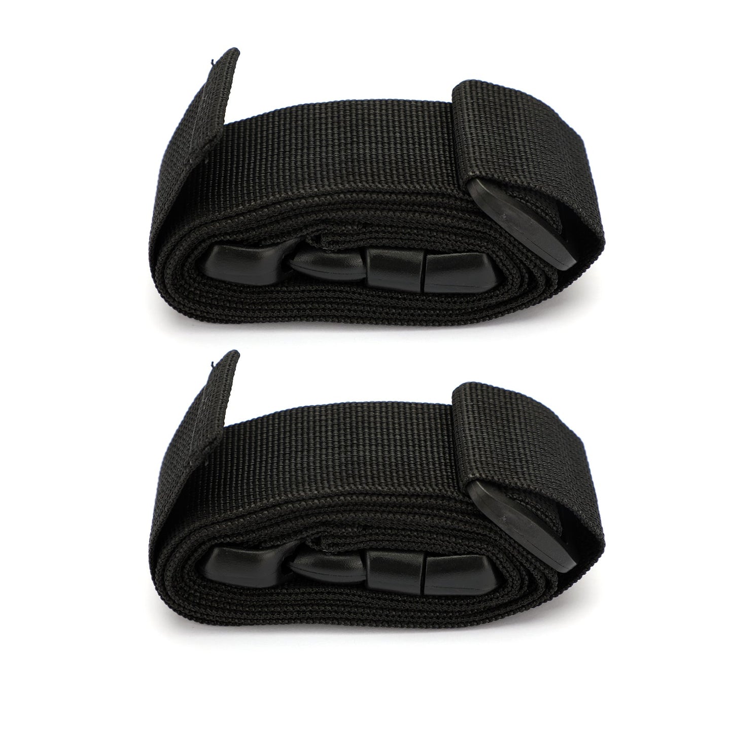 2PCS Multifunctional Adjustable Walkie Talkie Nylon Waist Outdoor Belt Black
