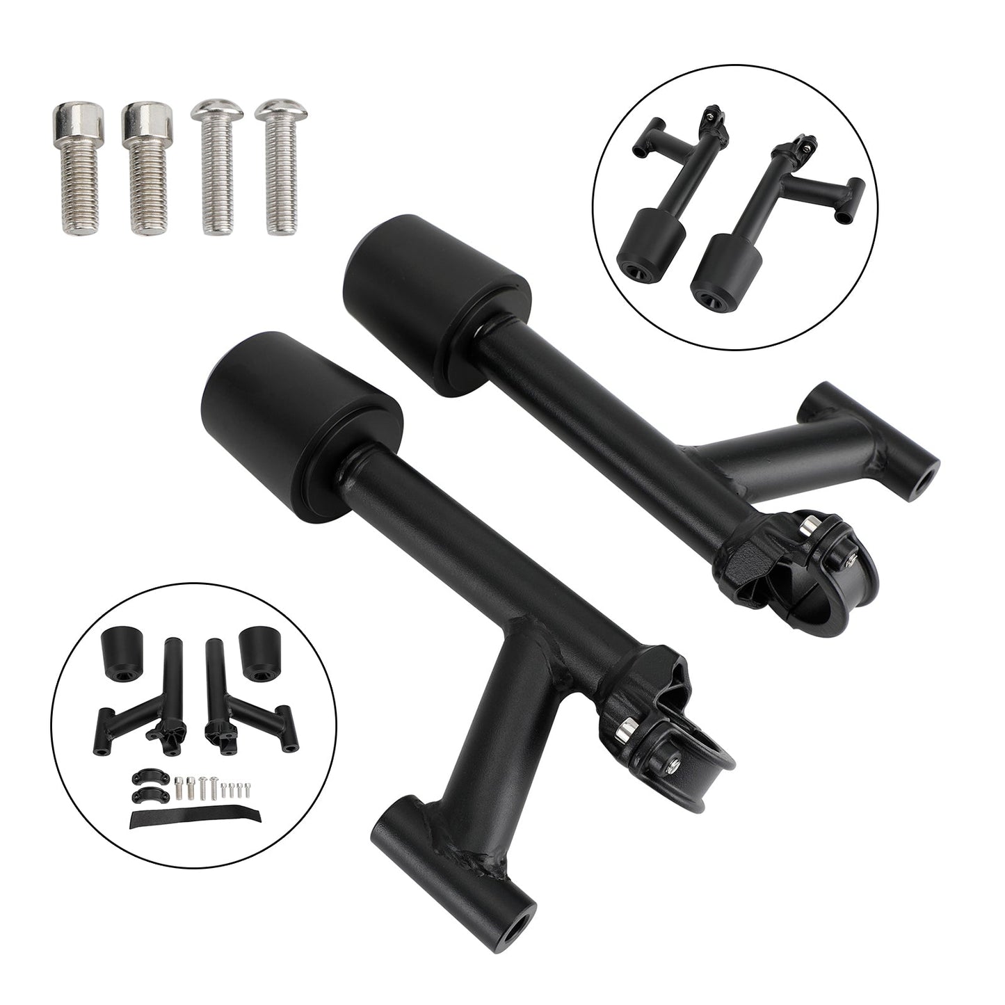 Rc390 Rc 390 2022-2023 Aluminum Frame Crash Sliders Protection Black