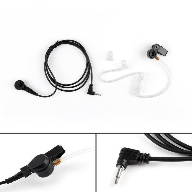 1Pcs 2.5mm Listen Only Covert Acoustic Tube Headset For Radio MIC Speaker